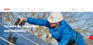 Solar energy companies: LONGi Green Energy logo
