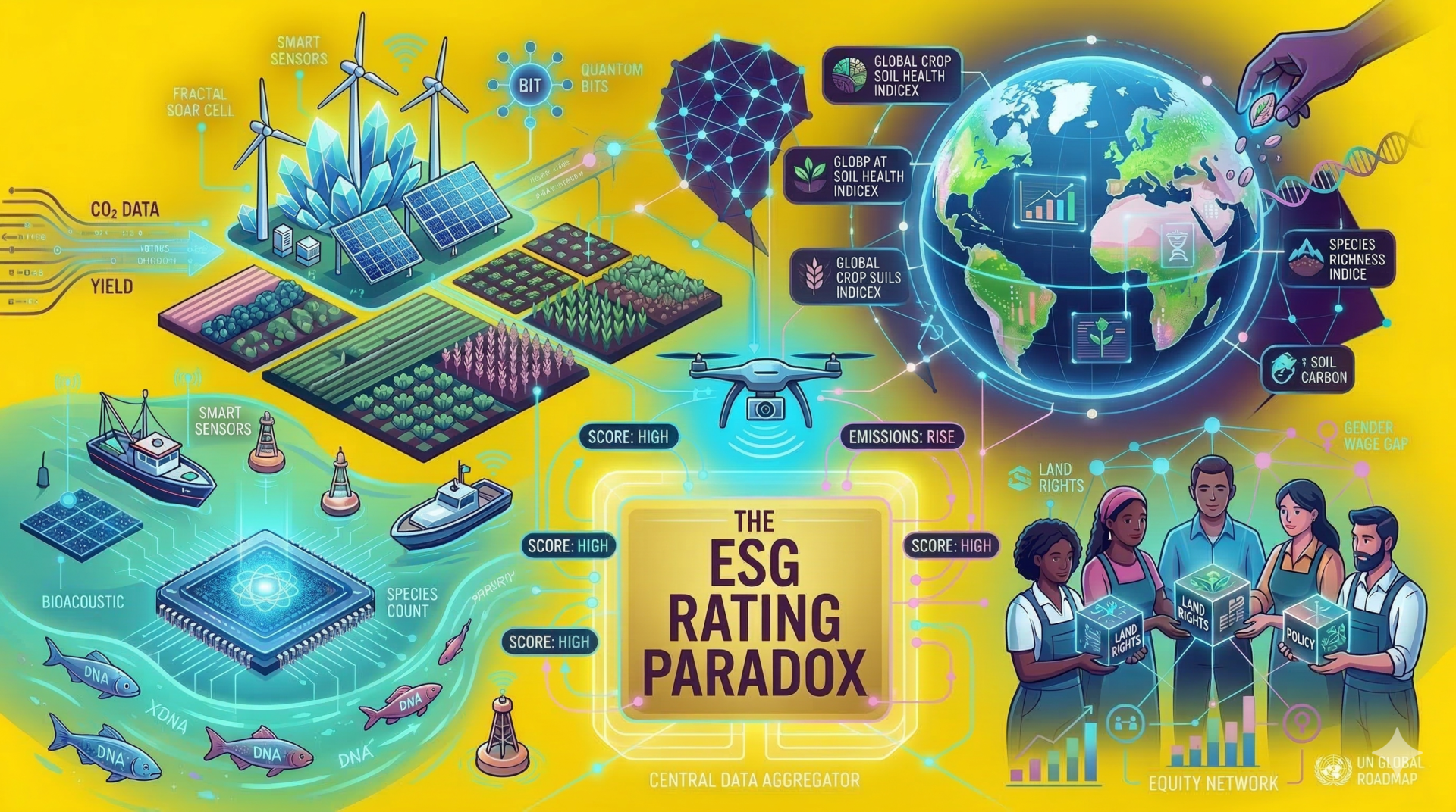 ESG ratings comparison showing different sustainability scores
